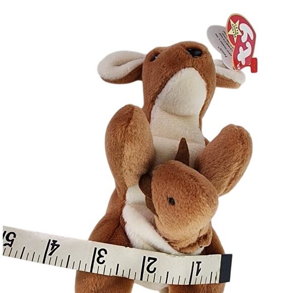Ty Beanie Baby Pouch the Kangaroo 1996 Retired MWMT Vintage Collectible Plush - Picture 14 of 14